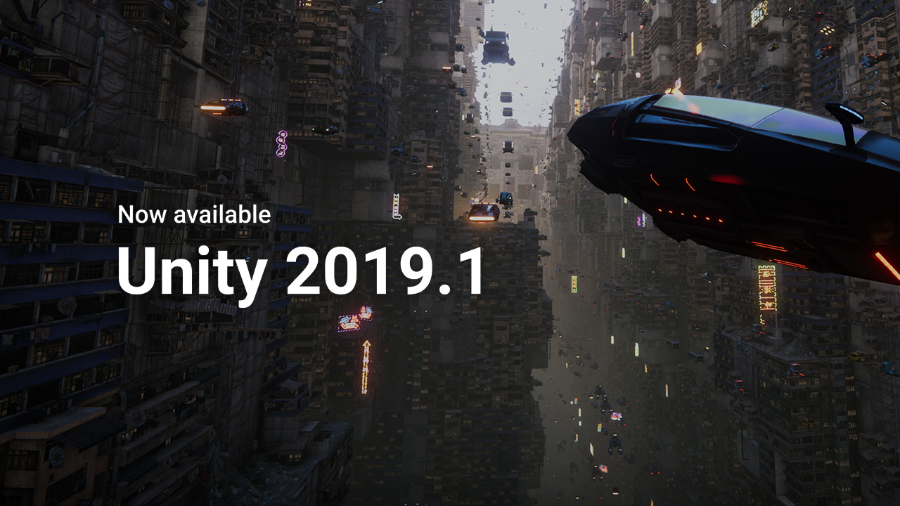 Unity 2019.1, Picture from Unity Blog